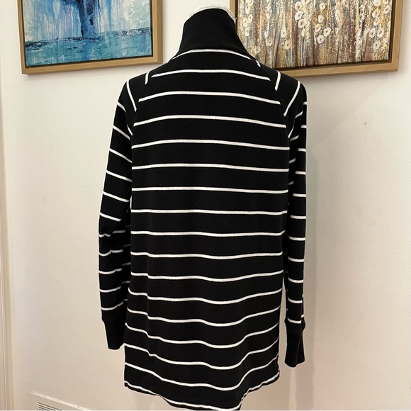 J. CREW Striped Wide Button Collar Pullover Sweatshirt (XS) - Picture 8 of 9